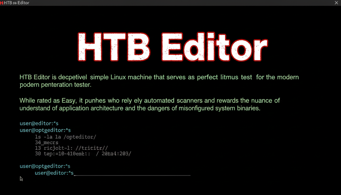 HTB Editor Walkthrough