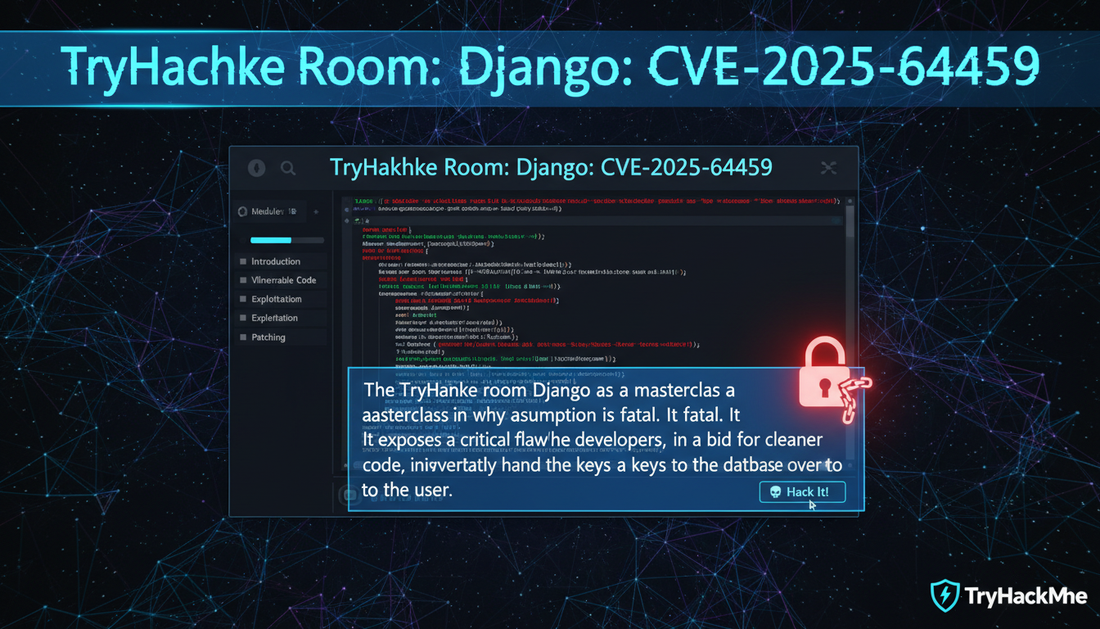 TryHackMe Django: CVE-2025-64459 Walkthrough