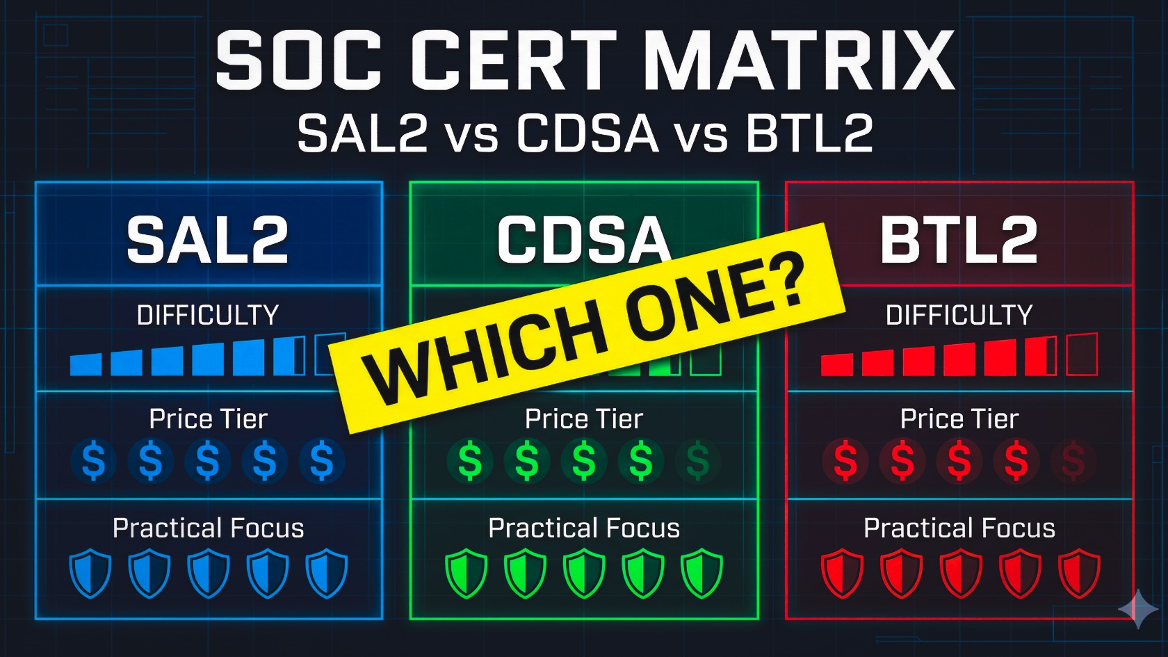 THM SAL2 vs HTB CDSA vs BTL2 : The Real Comparison