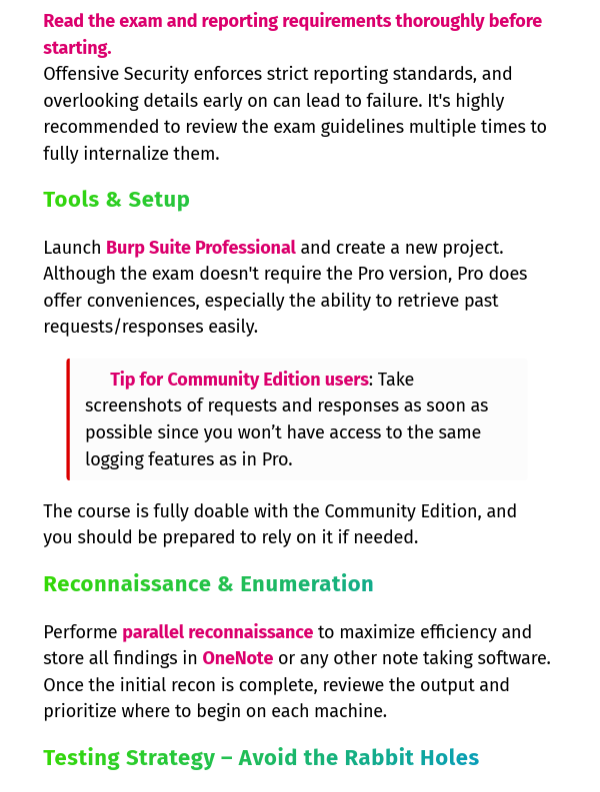 Offensive Security Web Assessor (OSWA) Study Notes