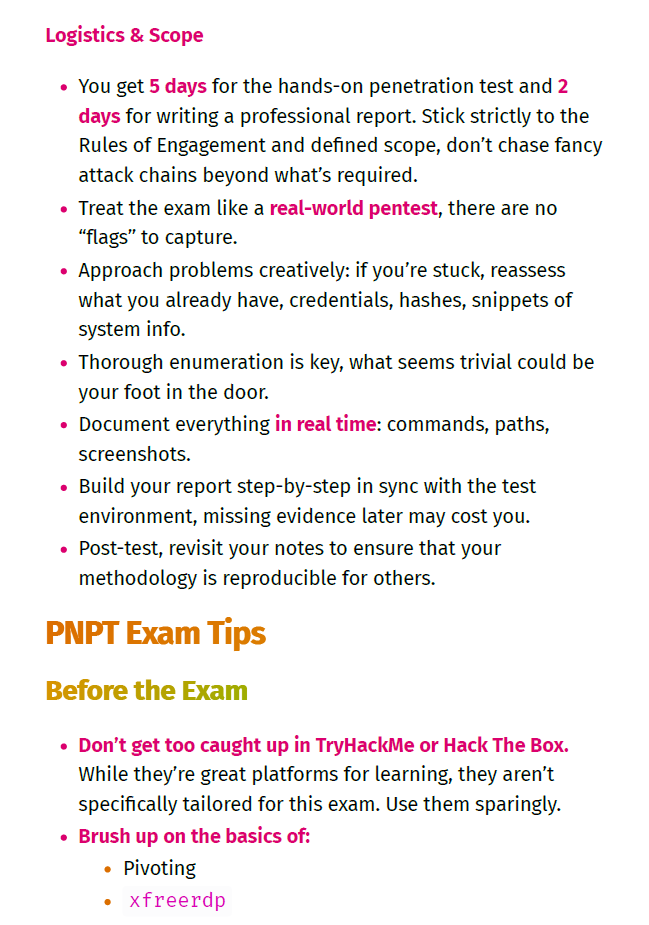 TCM Practical Network Penetration Tester (PNPT) Study Notes & Guide