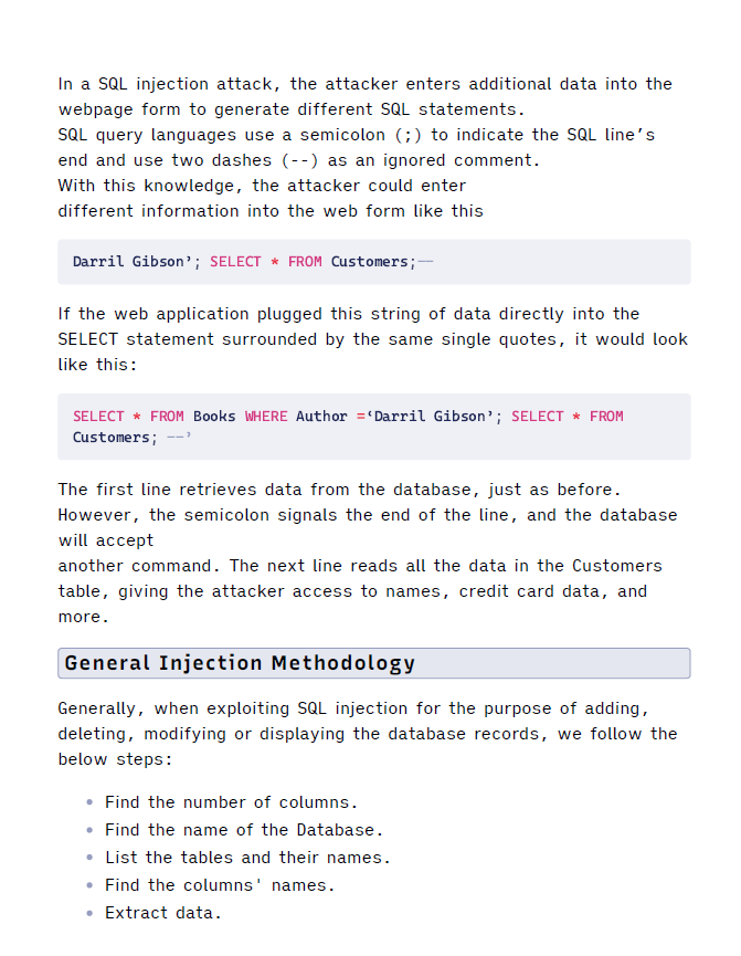 SQL Injection Cheat Sheets | V1