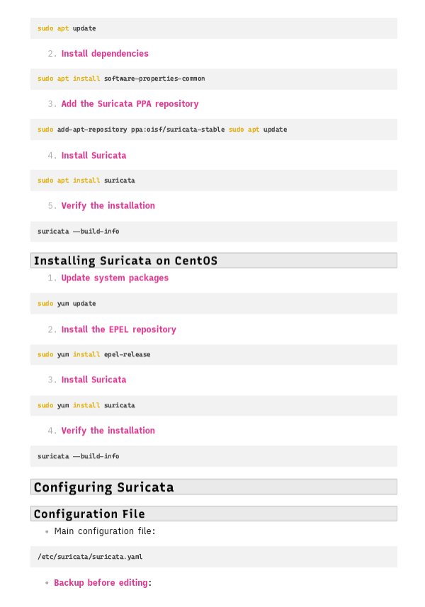 Suricata IDS Study Notes