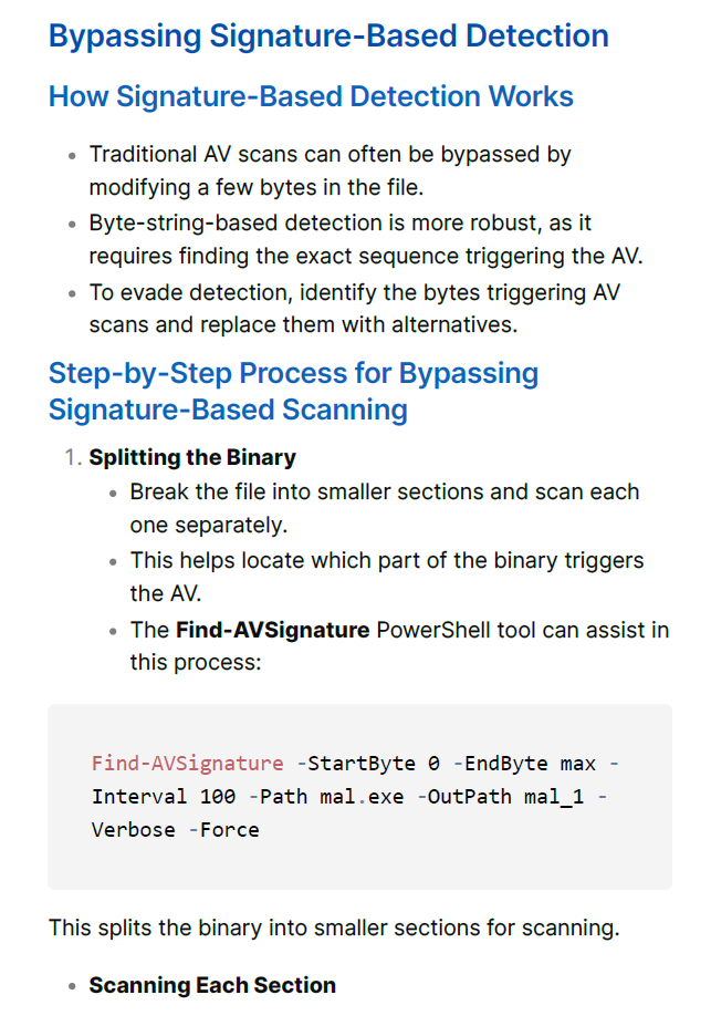 AntiVirus Evasion & Bypass Study Notes