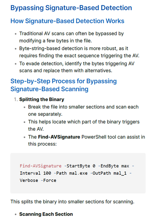 AntiVirus Evasion & Bypass Study Notes