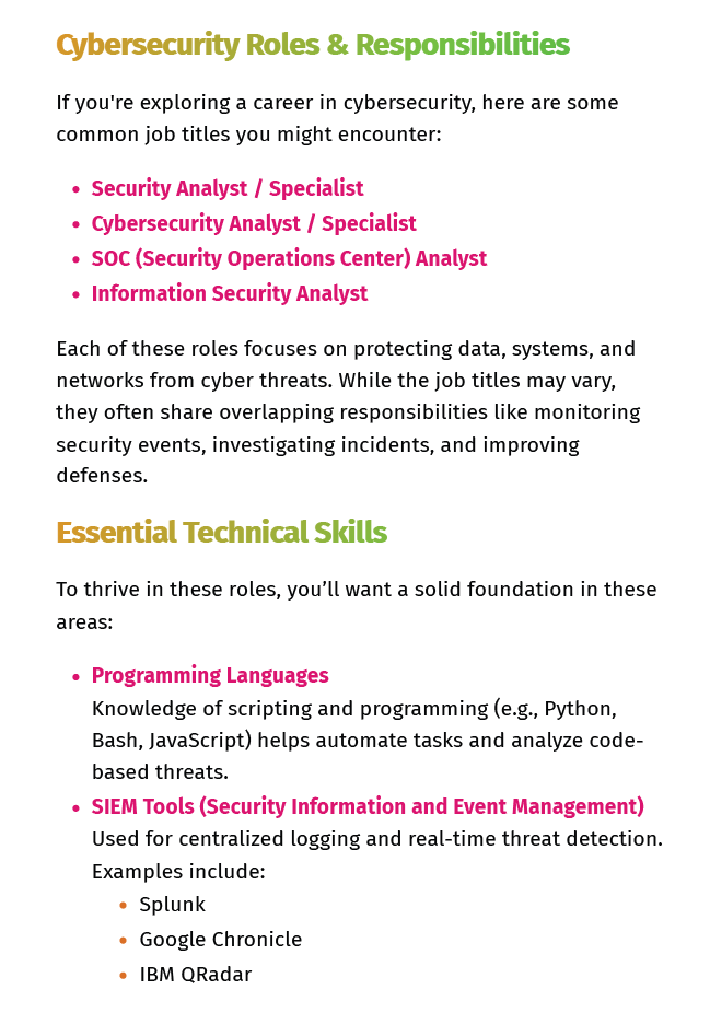 Google Cyber Security Professional Certificate Study Notes