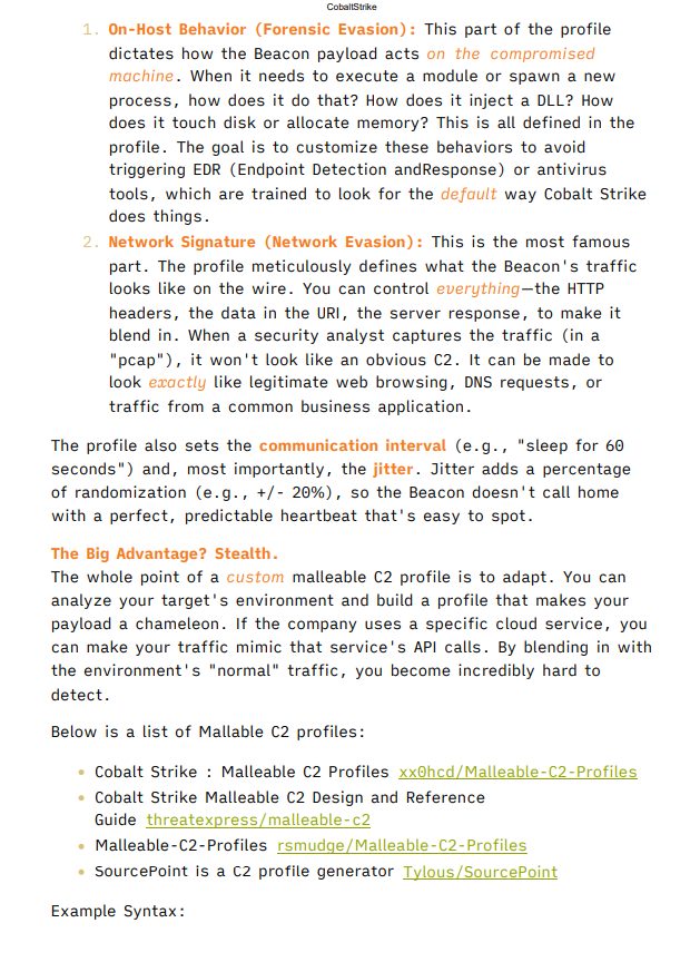 Cobalt Strike Cheat Sheets