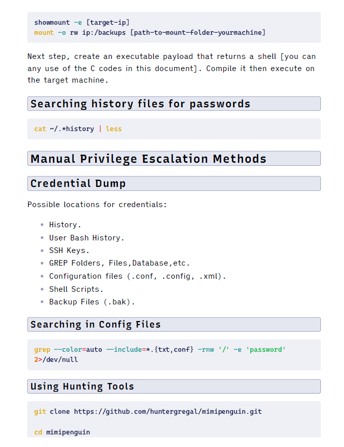 Linux Hacking Notes & Cheat Sheets | V1