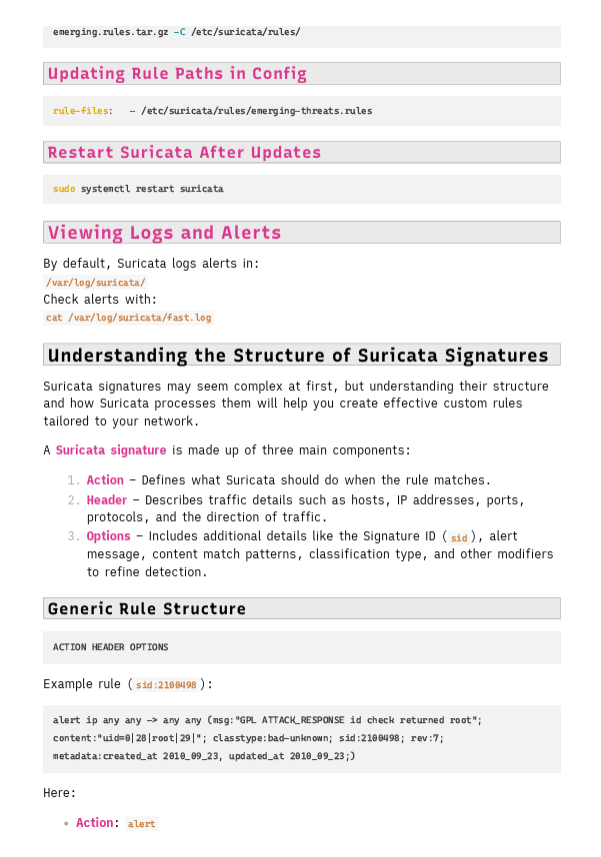 Suricata IDS Study Notes
