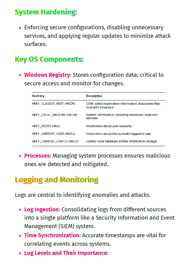 COMPTIA Cyber Security Analyst (CySA+) Study Notes