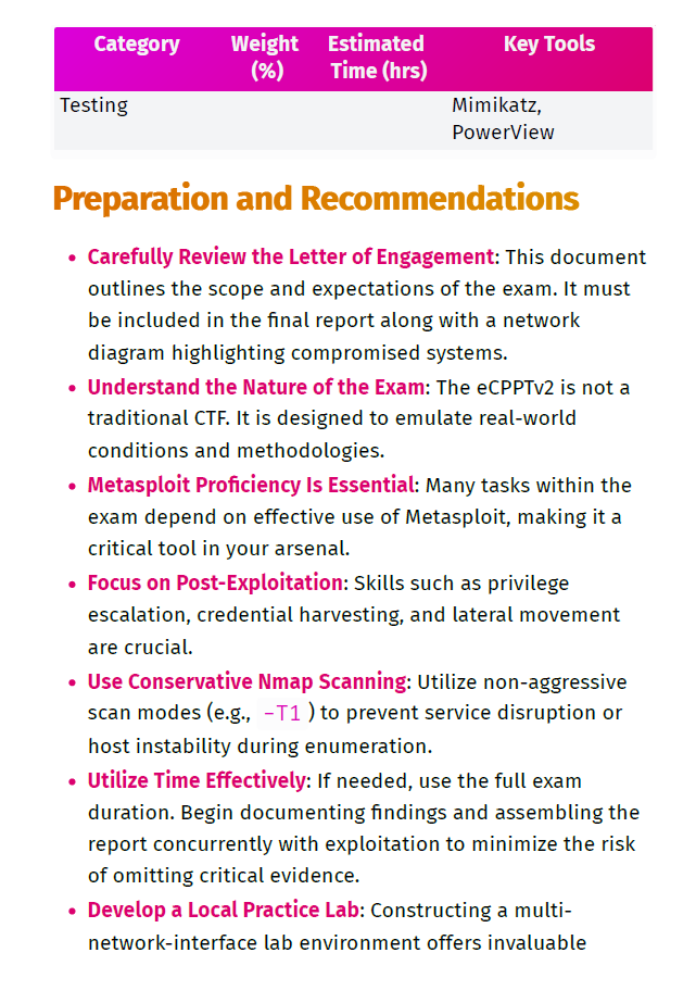 eCPPT Study Notes & Guide (Unofficial)