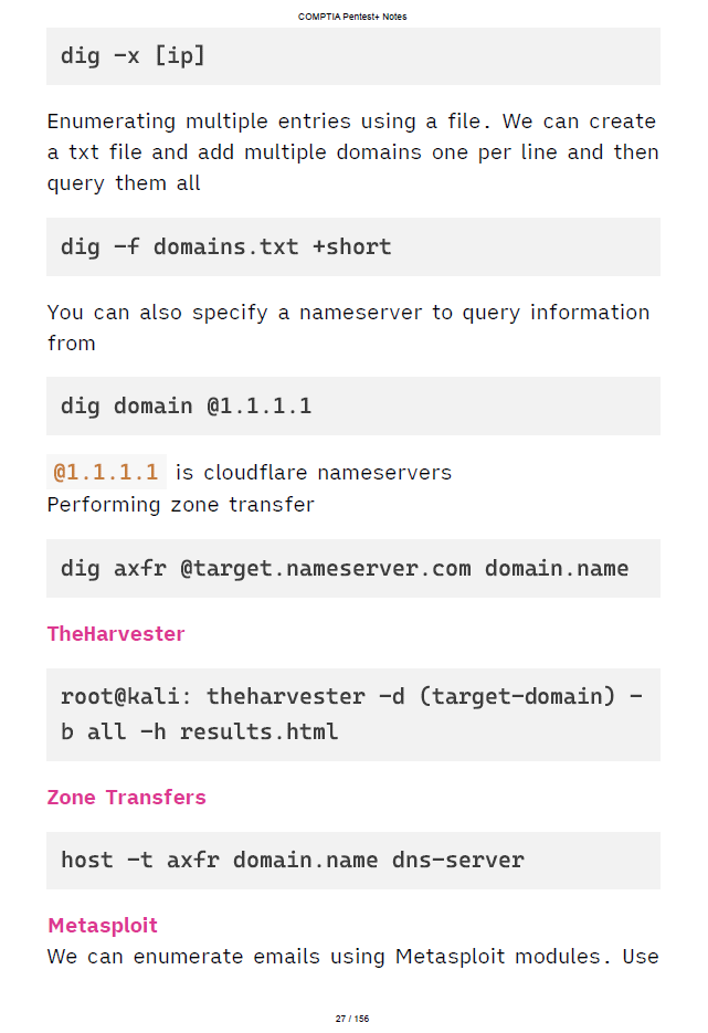 COMPTIA Pentest+ Study Notes PT0-003 + FREE CHEAT SHEET
