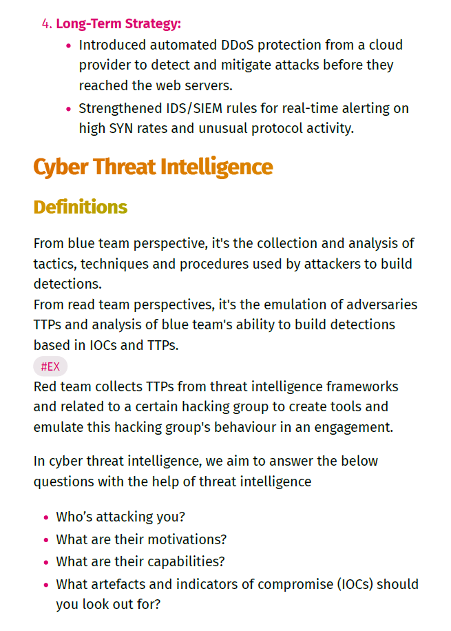 Blue Team Cyber Security & SOC Analyst Study Notes