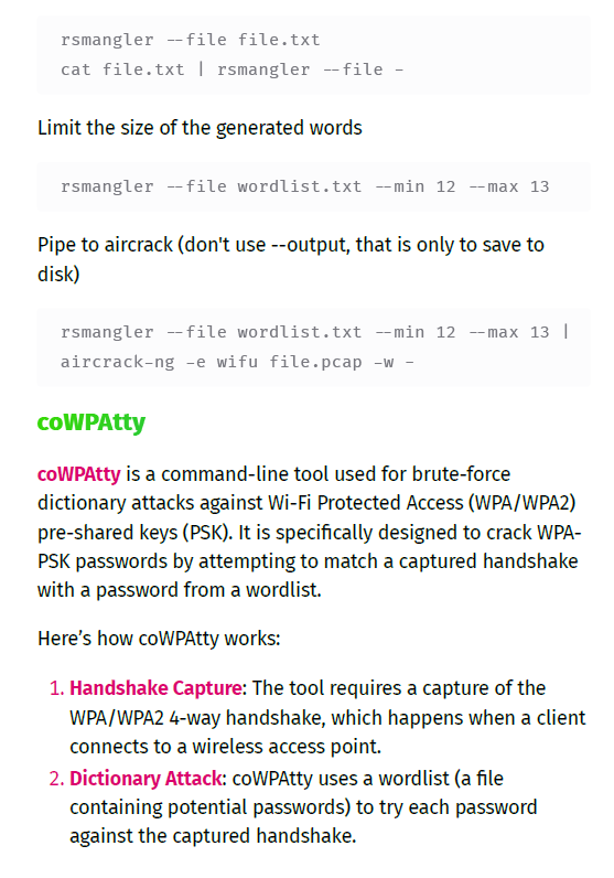 Offensive Security Wireless Professional Study Notes