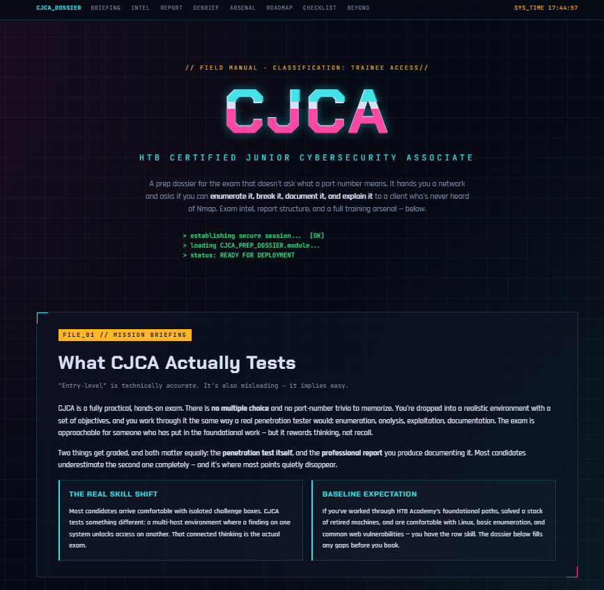 The Unofficial HackTheBox CJCA Study Notes + FREE Cheat Sheet
