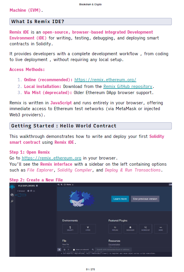 Blockchain Hacking, Development and Security Study Notes