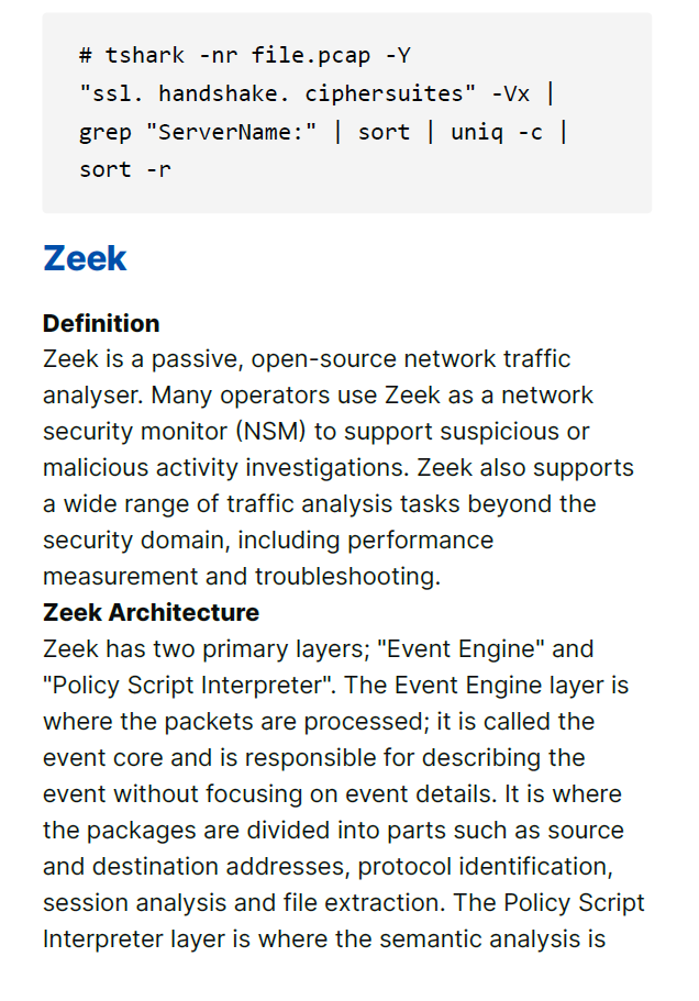 Network Traffic Analysis Study Notes