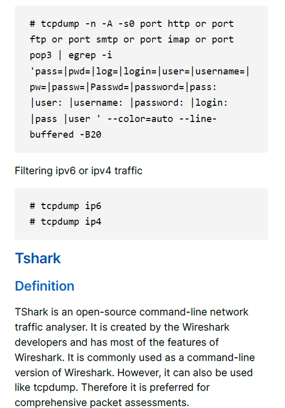 Network Traffic Analysis Study Notes